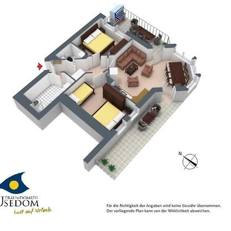 Duenen-Residenz B 05 Leilighet Heringsdorf  Eksteriør bilde